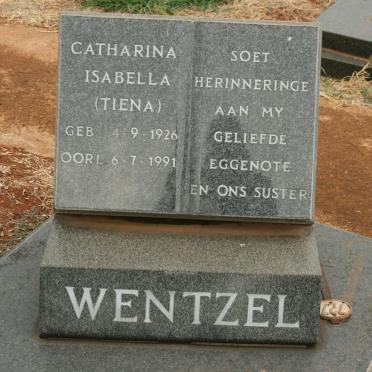 WENTZEL Catharina Isabella 1926-1991