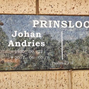 PRINSLOO Johan Andries 1930-2017
