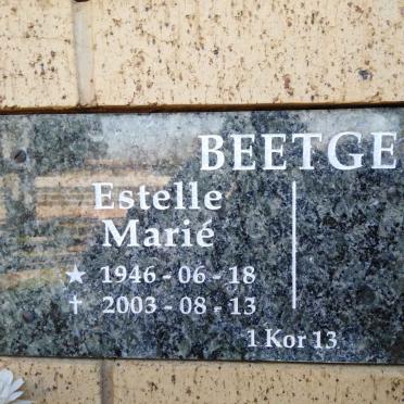 BEETGE Estelle Marie 1946-2003