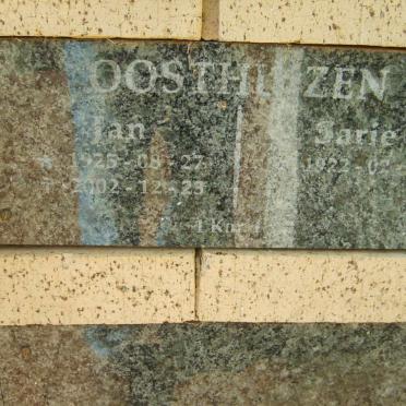 OOSTHUIZEN Jan 1925-2002 &amp; Sarie 1922-