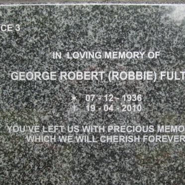 FULTON George Robert 1936-2010