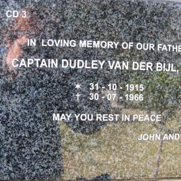 BIJL Dudley, van der 1915-1966