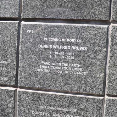 BREWIS Dennis Wilfred 1937-2020