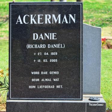 ACKERMAN Richard Daniël 1929-2005