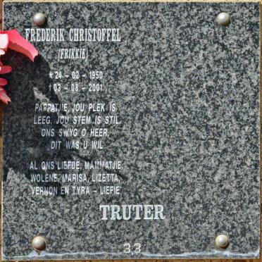 TRUTER Frederik Christoffel 1950-2001