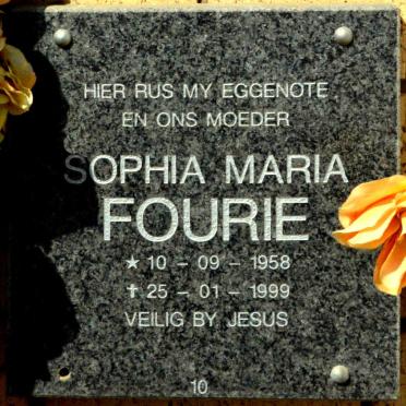 FOURIE Sophia Maria 1958-1999