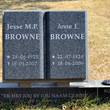 BROWNE Jesse M.P. 1925-2007 &amp; Anne E. 1928-2009