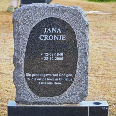 CRONJE Jana 1946-2006