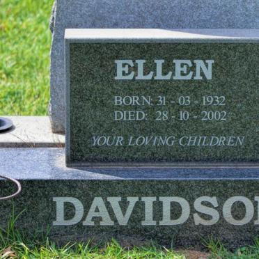 DAVIDSON Ellen 1932-2002