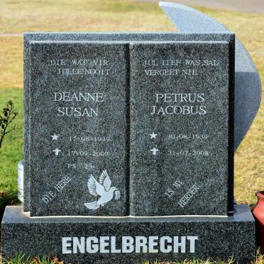 ENGELBRECHT Petrus Jacobus 1939-2008 &amp; Deanne Susan 1939-2007
