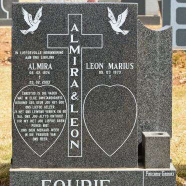 FOURIE Leon Marius 1973- &amp; Almira 1974-2003