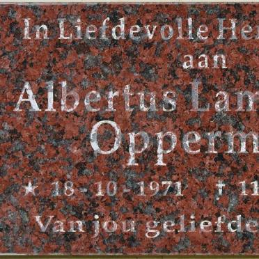 OPPERMAN Albertus Lambertus 1971-2006