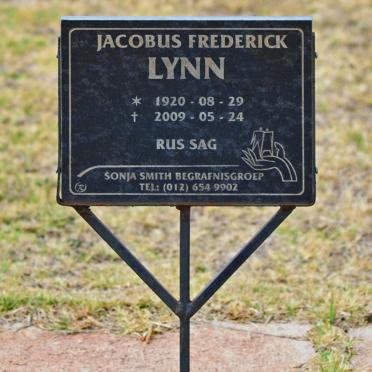 LYNN Jacobus Frederick 1920-2009
