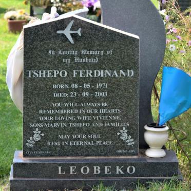 LEOBEKO Tshepo Ferdinand 1971-2003