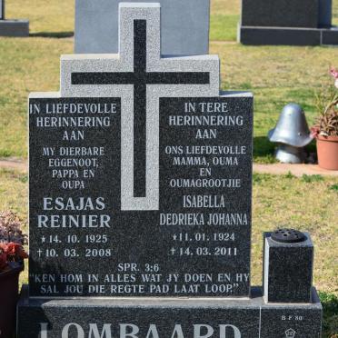 LOMBAARD Esajas Reinier 1925-2008 &amp; Isabella Dedrieka Johanna 1924-2011