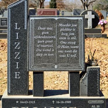 LANGE Lizzie, de 1915-1999