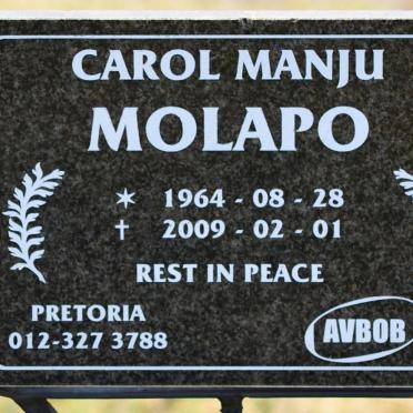 MOLAPO Carol Manju 1964-2009