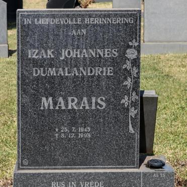 MARAIS Izak Johannes Dumalandrie 1945-1998