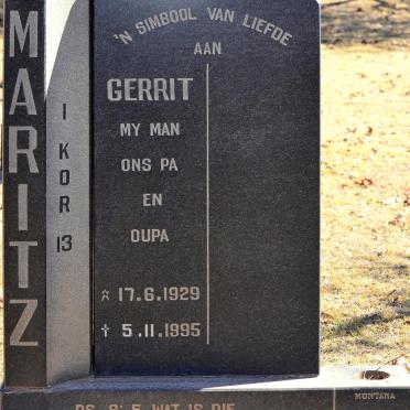 MARITZ Gerrit 1929-1995