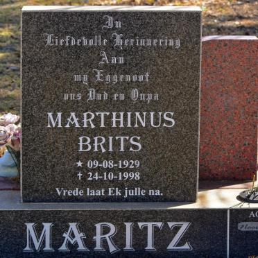 MARITZ Marthinus Brits 1929-1998