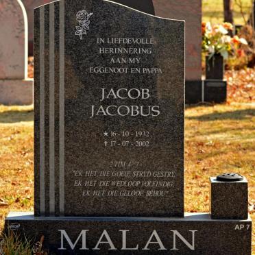 MALAN Jacob Jacobus 1932-2002