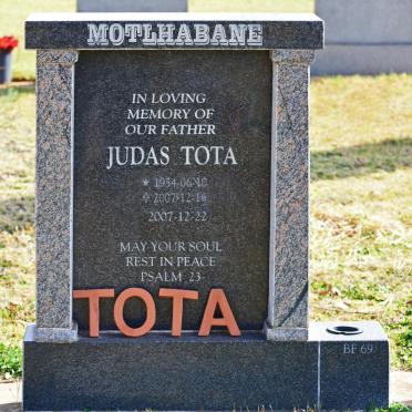 MOTLHABANE Judas Tota 1954-2007