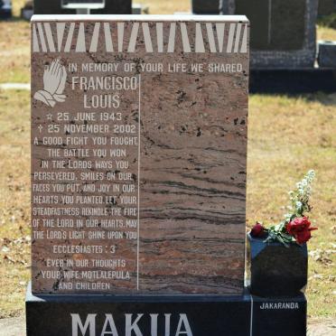 MAKUA Francisco Louis 1943-2002