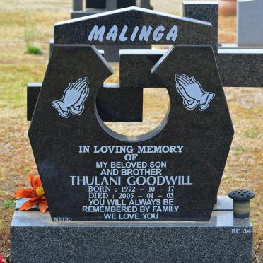 MALINGA Thulani Goodwill 1972-2005