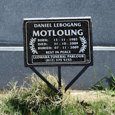 MOTLOUNG Daniel Lebogang 1983-2009