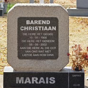 MARAIS Barend Christiaan 1966-2002