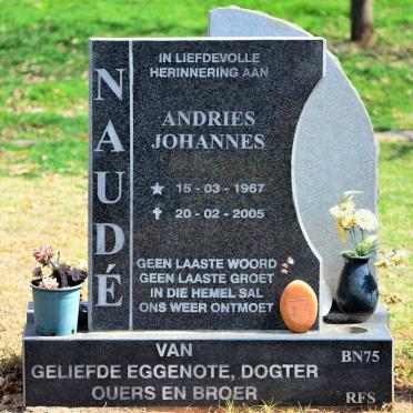 NAUDÉ Andries Johannes 1967-2005
