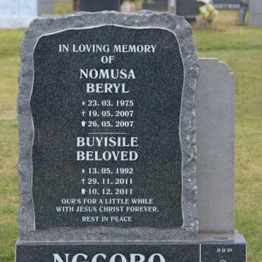 NGCOBO Nomusa Beryl 1975-2007 :: NGCOBO Buyisile Beloved 1992-2011
