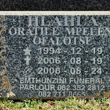 OFALOTSE Oratile Mpeleni  1994-2006