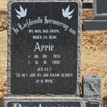 PRETORIUS Arrie 1955-2002