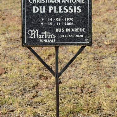 PLESSIS Christiaan Antonie, du 1970-2006