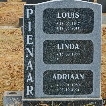 PIENAAR Louis 1947-2011 &amp; Linda 1953- :: PIENAAR Adriaan 1980-2002