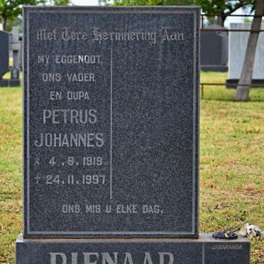 PIENAAR Petrus Johannes 1919-1997