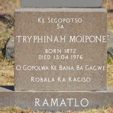 RAMATLO Tryphinah Moipone 1872-1976