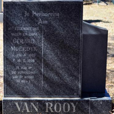 ROOY Gerard Moerdyk, van 1928-1996