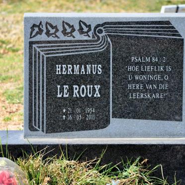 ROUX Hermanus, le 1954-2011