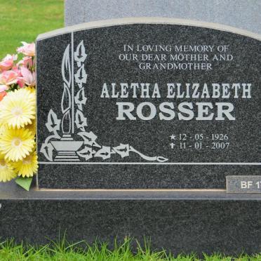 ROSSER Aletha Elizabeth 1926-2007
