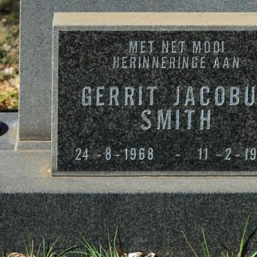 SMITH Gerrit Jacobus 1968-1998