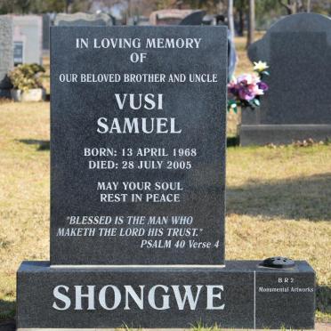 SHONGWE Vusi Samuel 1968-2005