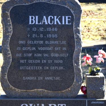 SWART Blackie 1946-1995