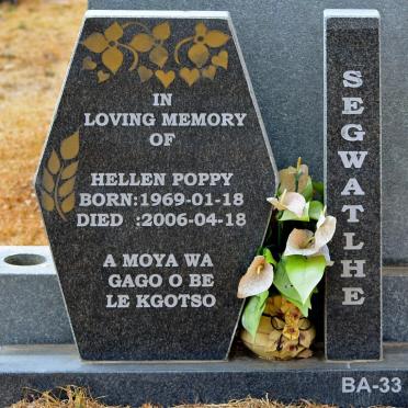 SEGWATLHE Hellen Poppy 1969-2006