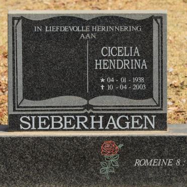 SIEBERHAGEN Cicelia Hendrina 1938-2003