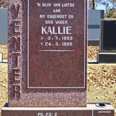 VENTER Kallie 1953-1995