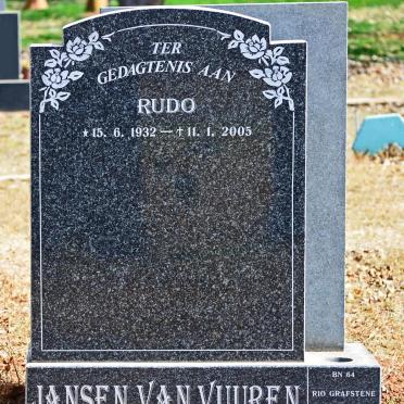 VUUREN Rudo, Jansen van 1932-2005