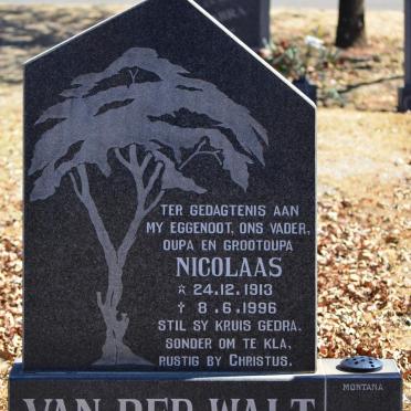WALT Nicolaas, van der 1913-1996