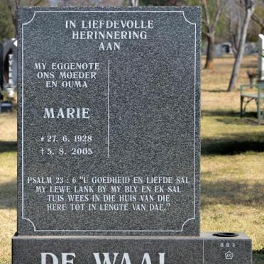 WAAL Marie, de 1928-2005